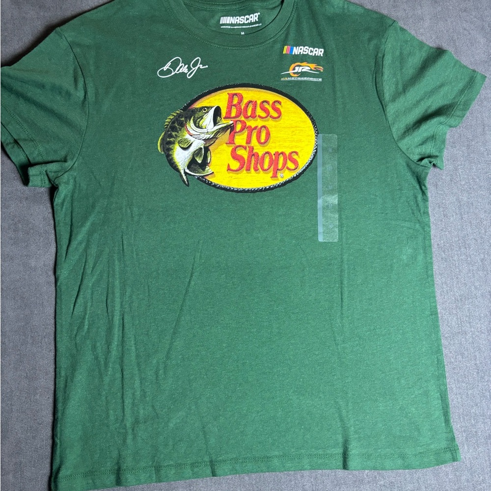 Nascar Green Short Sleeve Tee with Iconic Design